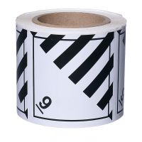 Знаки опасности № 9 в рулоне для упаковок и транспортных пакетов