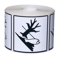 Знаки опасности в рулоне для веществ, опасных для окружающей среды