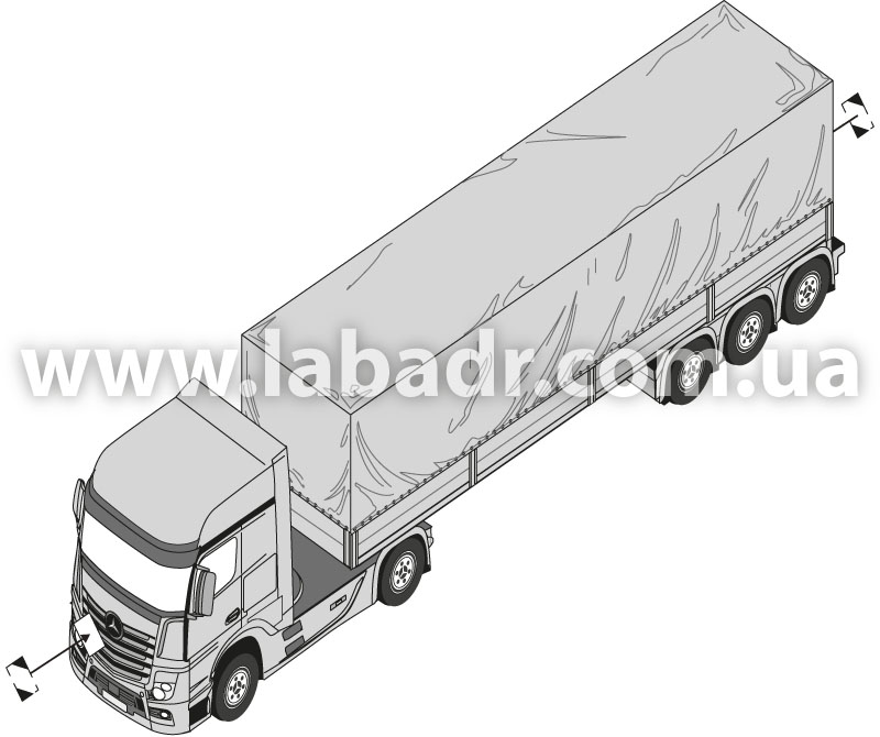 Vаркировка транспортного средства при перевозке опасных грузов в ограниченных количествах