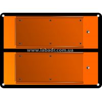 Табличка оранжевого цвета - основание для сменных кодов