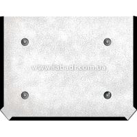 Кронштейн (карман) для таблички оранжевого цвета (400x300мм), оцинкованная сталь