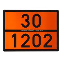 Информационная таблица опасного груза с накладными металлическими цифрами