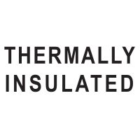 Надпись «THERMALLY INSULATED» высота букв 65 мм