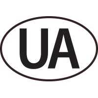 Отличительный знак транспортного средства Украины 175 на 115 мм