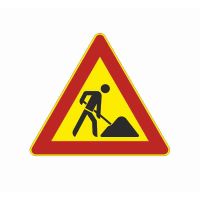 Изображение дорожного знака «Ремонтные работы», 20 см