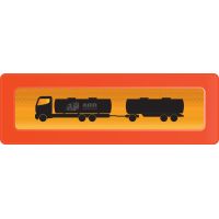 Светоотражающая наклейка «Длинномерное транспортное средство с прицепом-цистерной»