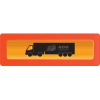 Светоотражающая наклейка «Длинномерное транспортное средство с фурой»