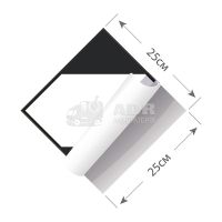 Знак опасных грузов в ограниченных количествах на оцинкованной основе 25 на 25 см