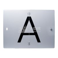 Складная табличка с буквой «А» для транспортных средств, перевозящих отходы