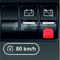 Наклейка ограничения скорости с показателем спидометра под кнопку 80 км/ч
