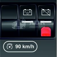 Наклейка ограничения скорости с показателем спидометра под кнопку 90 км/ч