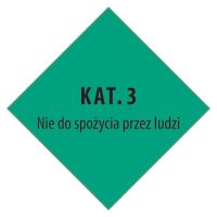 Знак «КАТ.3 Nie do spożycia przez ludzi» для перевозки субпродуктов животного происхождения (на польском языке)