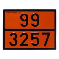 Табличка АДР оранжевого цвета (99 3257) для перевозки битума (Лаборатория АДР)